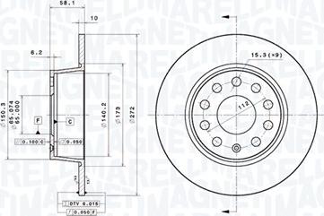 Magneti Marelli 360406186701 - Discofreno autozon.pro