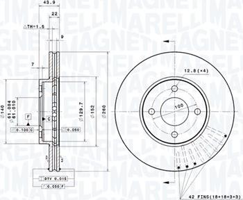 Magneti Marelli 360406180701 - Discofreno autozon.pro