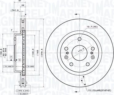 Magneti Marelli 360406181001 - Discofreno autozon.pro