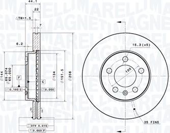 Magneti Marelli 360406181101 - Discofreno autozon.pro