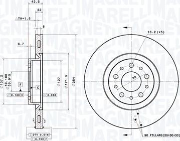 Magneti Marelli 360406181701 - Discofreno autozon.pro