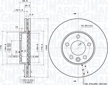 Magneti Marelli 360406183701 - Discofreno autozon.pro