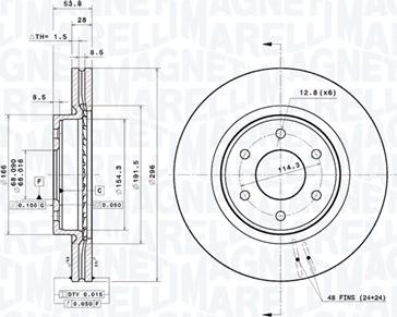 Magneti Marelli 360406182501 - Discofreno autozon.pro