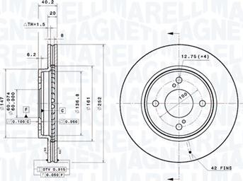 Magneti Marelli 360406187901 - Discofreno autozon.pro