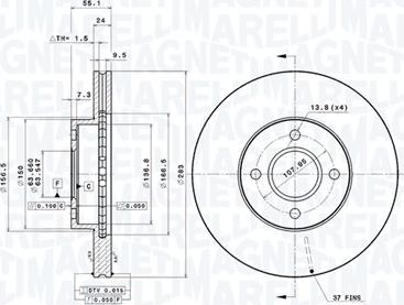 Magneti Marelli 360406187400 - Discofreno autozon.pro