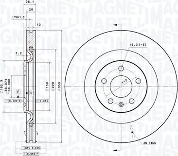 Magneti Marelli 360406187001 - Discofreno autozon.pro