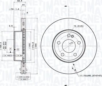 Magneti Marelli 360406187804 - Discofreno autozon.pro