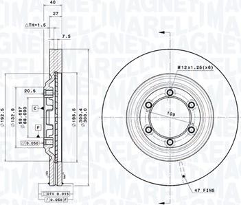 Magneti Marelli 360406187200 - Discofreno autozon.pro