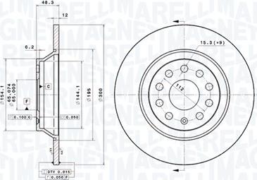 Magneti Marelli 360406139501 - Discofreno autozon.pro