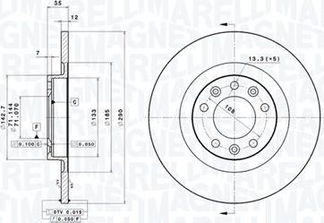 Magneti Marelli 360406139101 - Discofreno autozon.pro