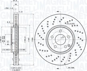 Magneti Marelli 360406125901 - Discofreno autozon.pro