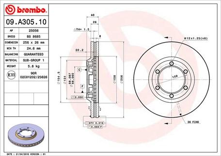 Magneti Marelli 360406126500 - Discofreno autozon.pro