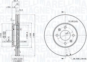 Magneti Marelli 360406126701 - Discofreno autozon.pro