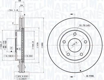 Magneti Marelli 360406120801 - Discofreno autozon.pro