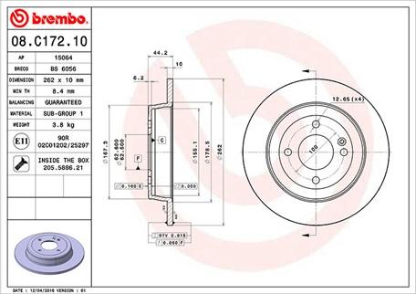 Magneti Marelli 360406121500 - Discofreno autozon.pro