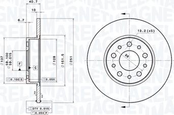 Magneti Marelli 360406121301 - Discofreno autozon.pro