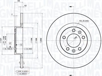 Magneti Marelli 360406123401 - Discofreno autozon.pro