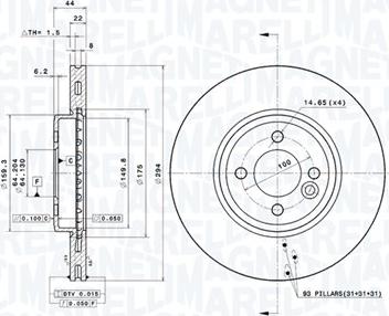 Magneti Marelli 360406123801 - Discofreno autozon.pro