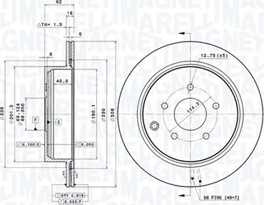 Magneti Marelli 360406123701 - Discofreno autozon.pro