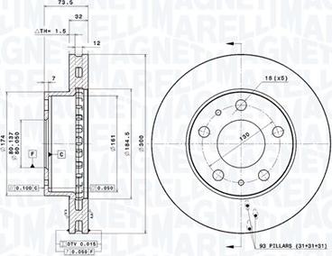 Magneti Marelli 360407100000 - Discofreno autozon.pro