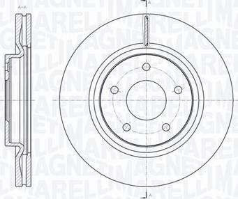 Magneti Marelli 361302040566 - Discofreno autozon.pro