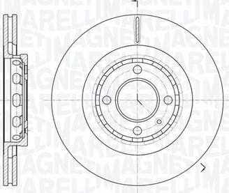 Magneti Marelli 361302040304 - Discofreno autozon.pro