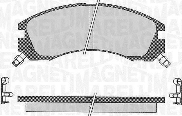 Magneti Marelli 363916060496 - Kit pastiglie freno, Freno a disco autozon.pro