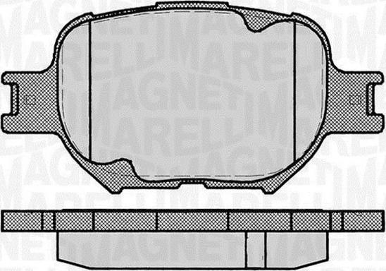 Magneti Marelli 363916060493 - Kit pastiglie freno, Freno a disco autozon.pro