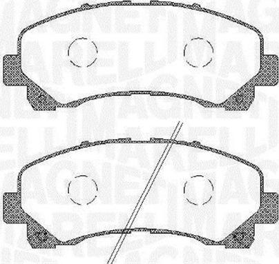 Magneti Marelli 363916060449 - Kit pastiglie freno, Freno a disco autozon.pro