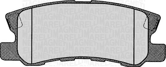 Magneti Marelli 363916060445 - Kit pastiglie freno, Freno a disco autozon.pro