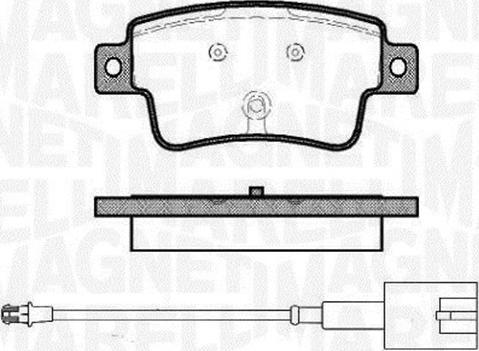 Magneti Marelli 363916060446 - Kit pastiglie freno, Freno a disco autozon.pro