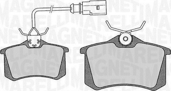 Magneti Marelli 363916060443 - Kit pastiglie freno, Freno a disco autozon.pro