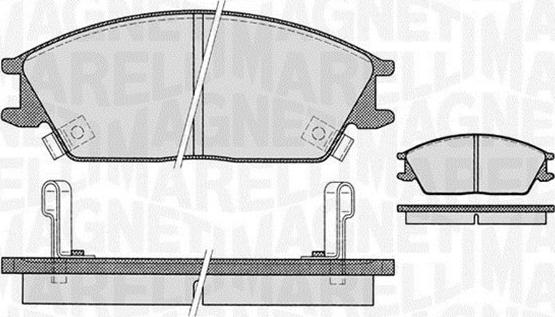 Magneti Marelli 363916060459 - Kit pastiglie freno, Freno a disco autozon.pro