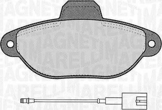 Magneti Marelli 363916060454 - Kit pastiglie freno, Freno a disco autozon.pro