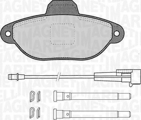 Magneti Marelli 363916060455 - Kit pastiglie freno, Freno a disco autozon.pro