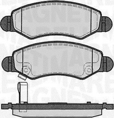 Magneti Marelli 363916060450 - Kit pastiglie freno, Freno a disco autozon.pro