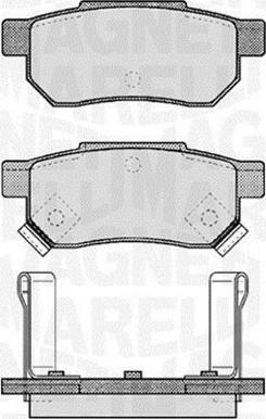 Magneti Marelli 363916060457 - Kit pastiglie freno, Freno a disco autozon.pro