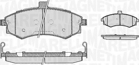 Magneti Marelli 363916060469 - Kit pastiglie freno, Freno a disco autozon.pro