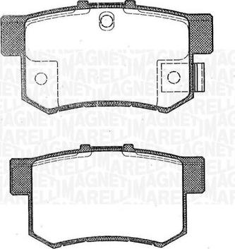 Magneti Marelli 363916060464 - Kit pastiglie freno, Freno a disco autozon.pro