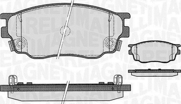 Magneti Marelli 363916060465 - Kit pastiglie freno, Freno a disco autozon.pro