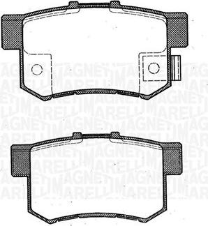 Magneti Marelli 363916060461 - Kit pastiglie freno, Freno a disco autozon.pro