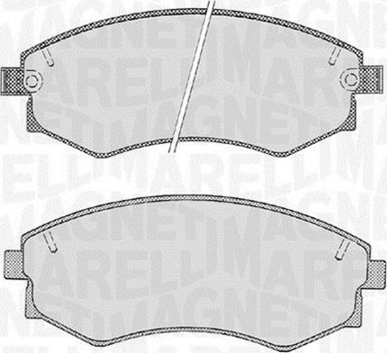 Magneti Marelli 363916060468 - Kit pastiglie freno, Freno a disco autozon.pro