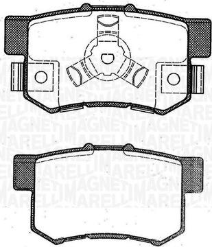 Magneti Marelli 363916060463 - Kit pastiglie freno, Freno a disco autozon.pro