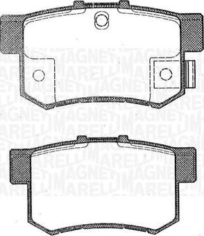 Magneti Marelli 363916060462 - Kit pastiglie freno, Freno a disco autozon.pro