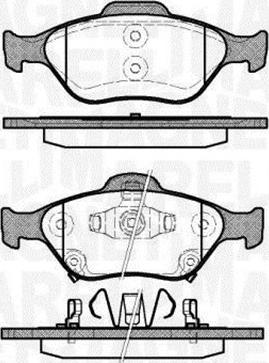 Magneti Marelli 363916060404 - Kit pastiglie freno, Freno a disco autozon.pro