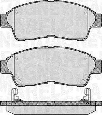 Magneti Marelli 363916060406 - Kit pastiglie freno, Freno a disco autozon.pro