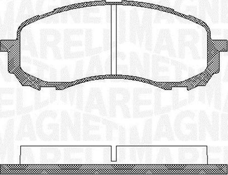 Magneti Marelli 363916060400 - Kit pastiglie freno, Freno a disco autozon.pro