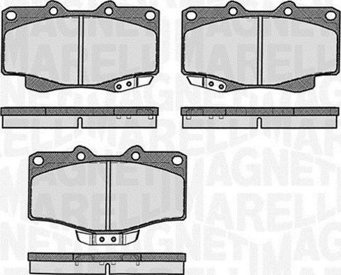 Magneti Marelli 363916060401 - Kit pastiglie freno, Freno a disco autozon.pro