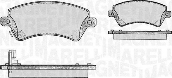 Magneti Marelli 363916060408 - Kit pastiglie freno, Freno a disco autozon.pro