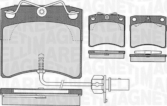 Magneti Marelli 363916060416 - Kit pastiglie freno, Freno a disco autozon.pro